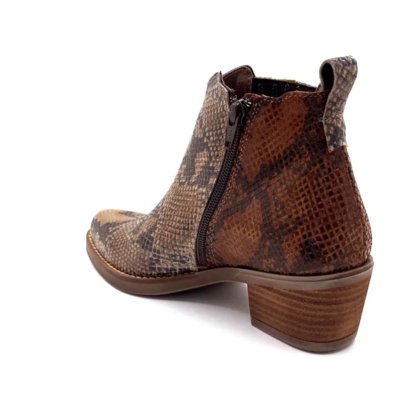 Ivoire 1847 Cuero de reptil beige y marrón Ivoire Chaussures