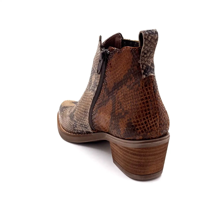 Ivoire 1847 Beige & Brown Reptile Leather Ivoire Chaussures
