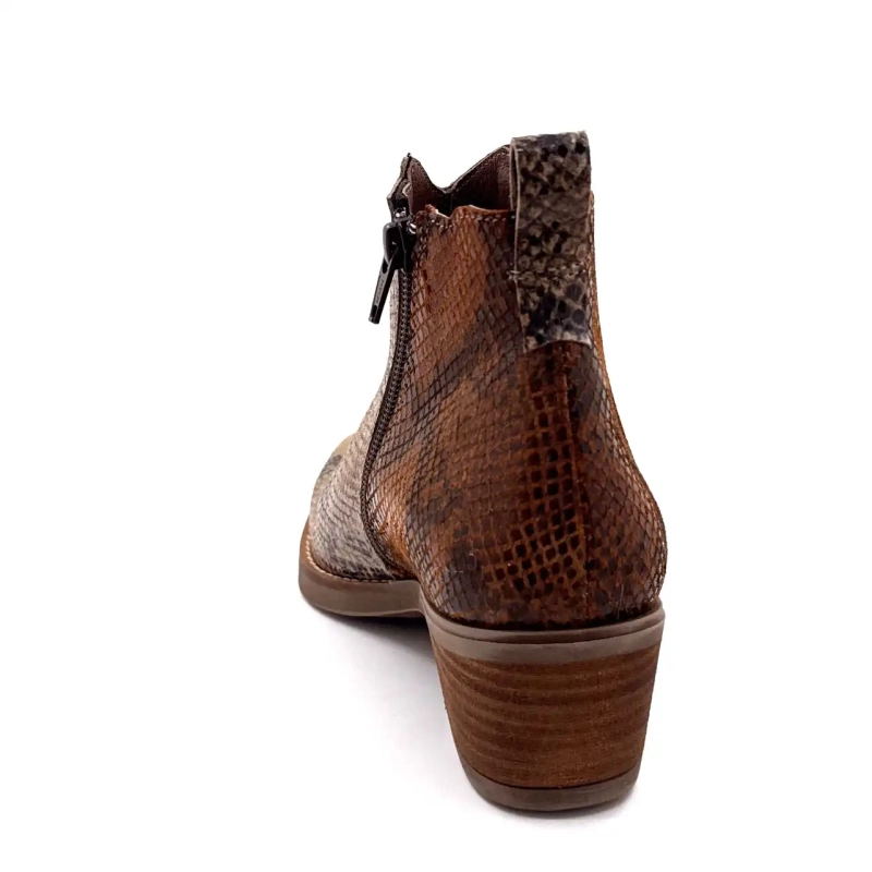 Ivoire 1847 Cuir Reptile Beige & Marron Ivoire Chaussures