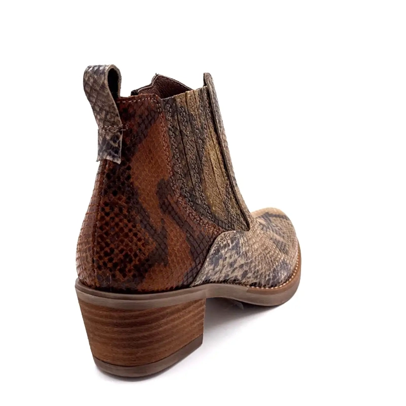 Ivoire 1847 Beige & Braun Reptilleder Ivoire Chaussures