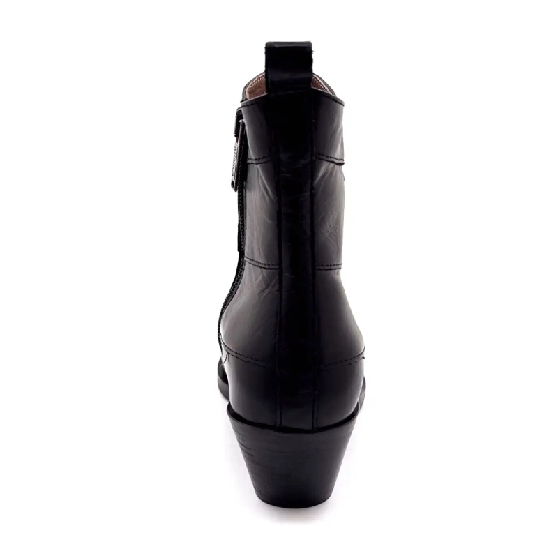 Minka Justine Couro Preto Ivoire Chaussures