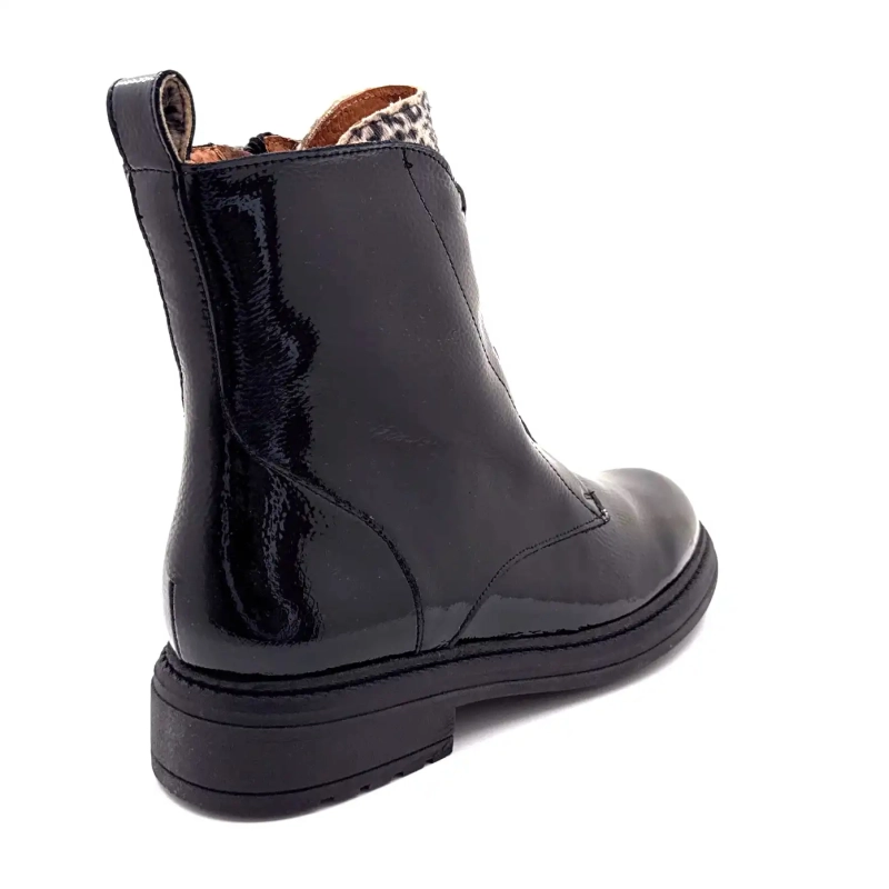 Ivoire Cv 6409 Nero e Pelle Verniciata Leo Ivoire Chaussures