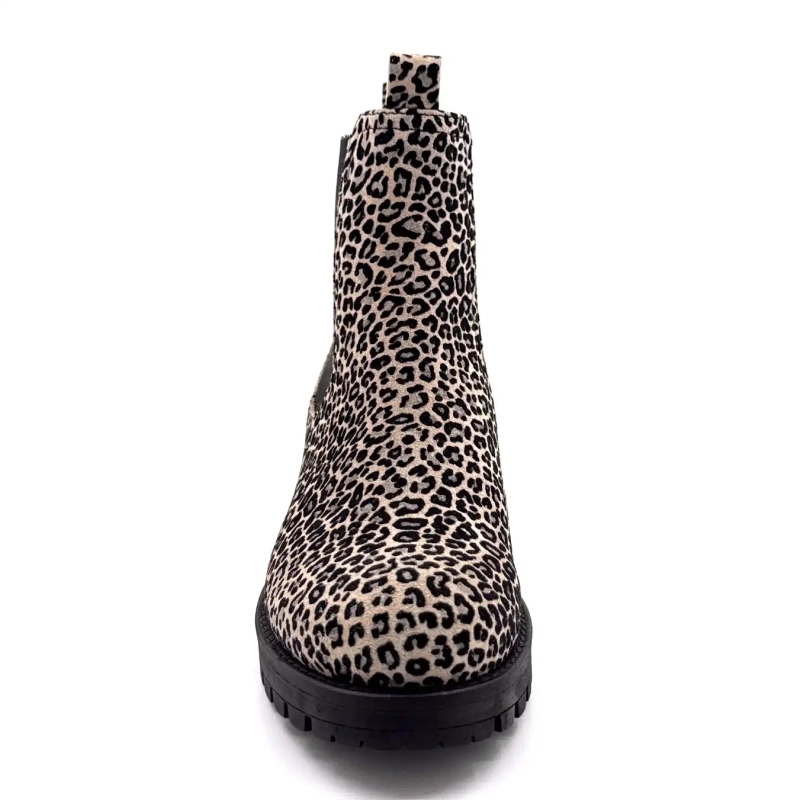 Minka Joly Daim Léo Beige & Noir Ivoire Chaussures