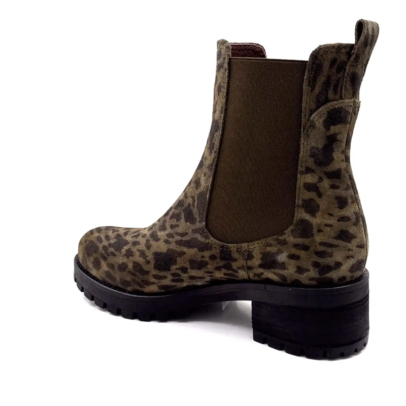 Minka Jury Daim Léo Kaki Ivoire Chaussures