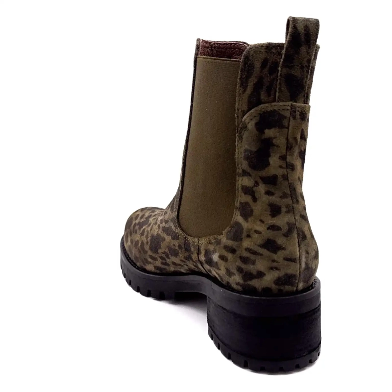 Minka Jury Daim Léo Kaki Ivoire Chaussures