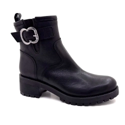 Minka Joly Daim Léo Beige & Noir Ivoire Chaussures