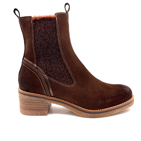 MKD Calixa Bruin Suède Ivoire Chaussures