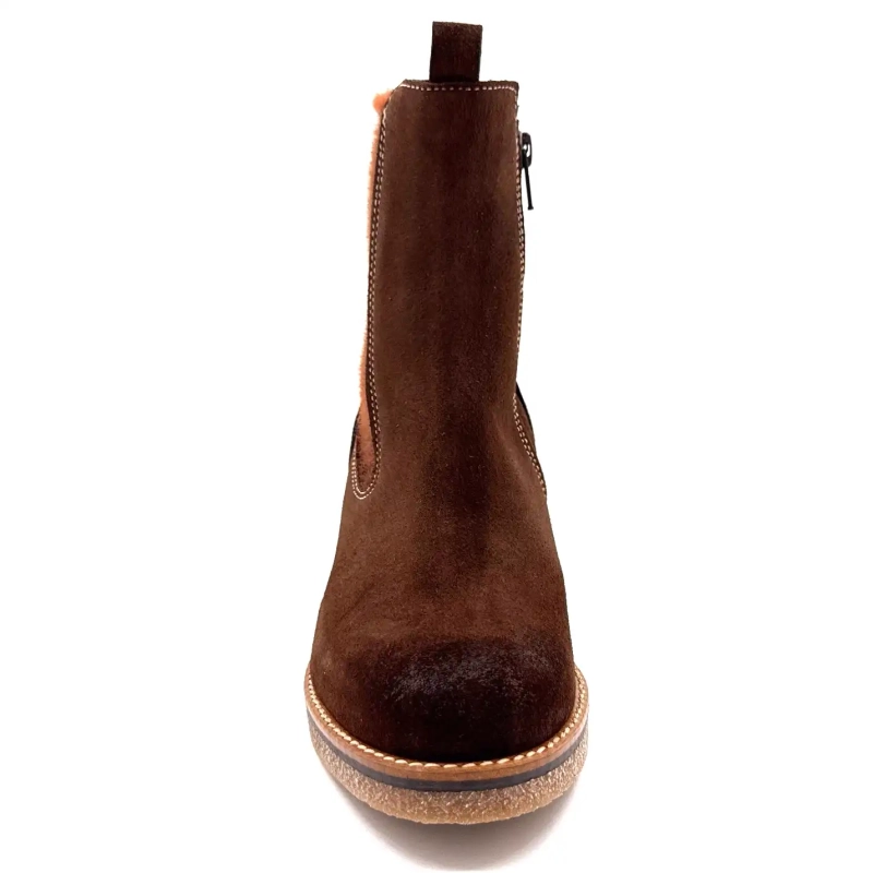 MKD Calixa Brun Mocka Ivoire Chaussures