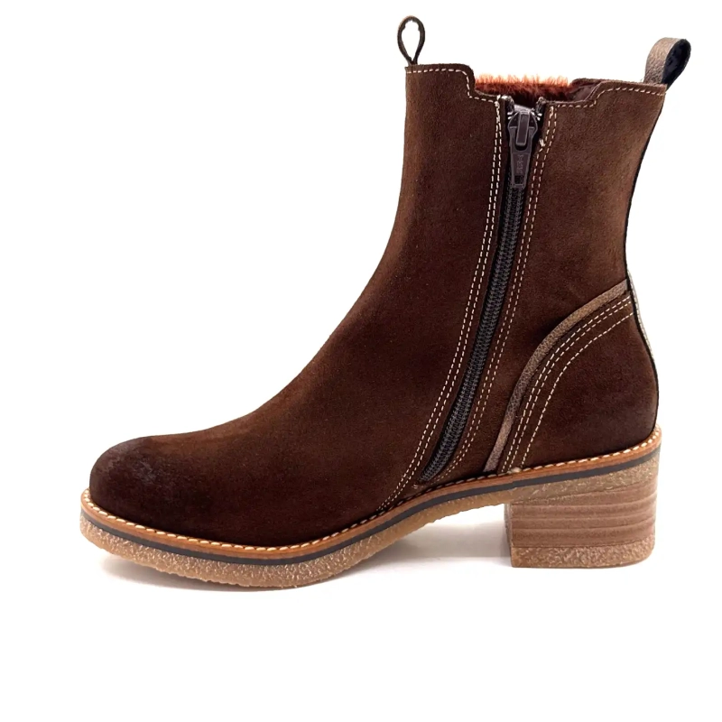 MKD Calixa Bruin Suède Ivoire Chaussures