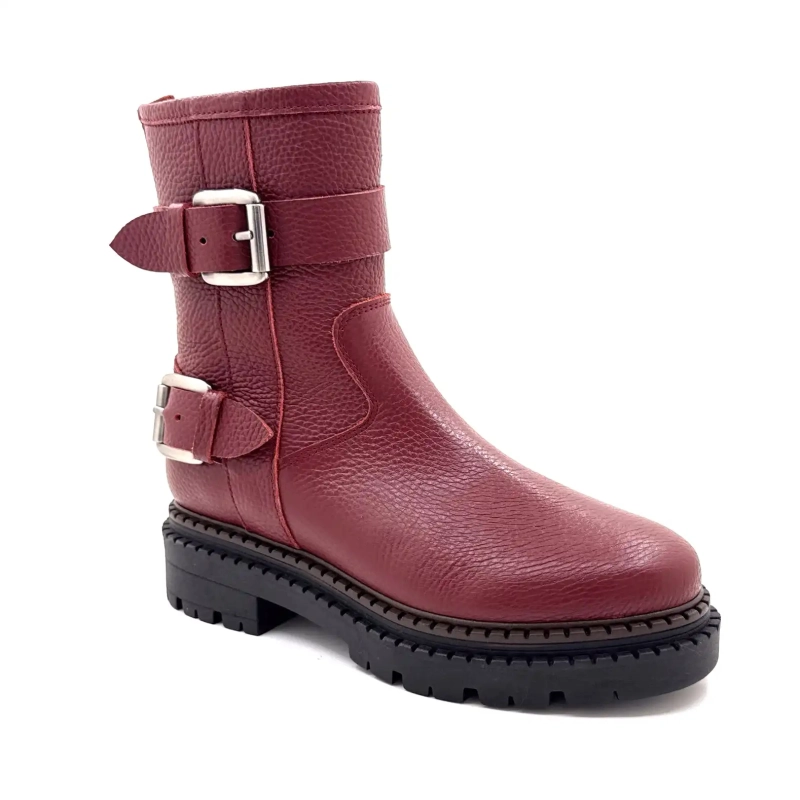 Ivoire 1842 Couro Bordeaux Ivoire Chaussures