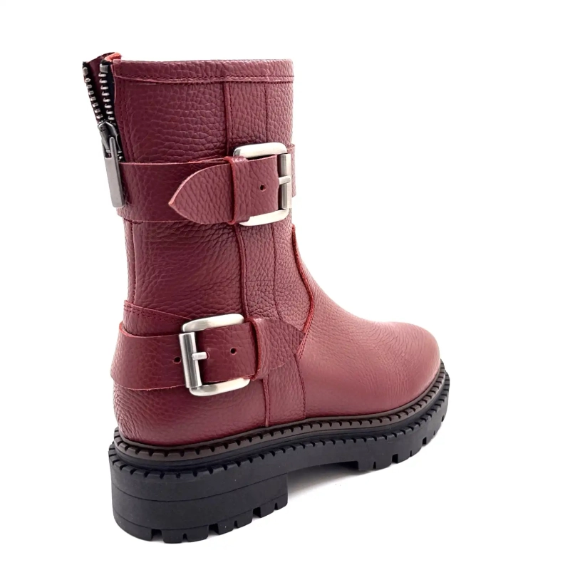 Ivoire 1842 Bordeaux Leather Ivoire Chaussures