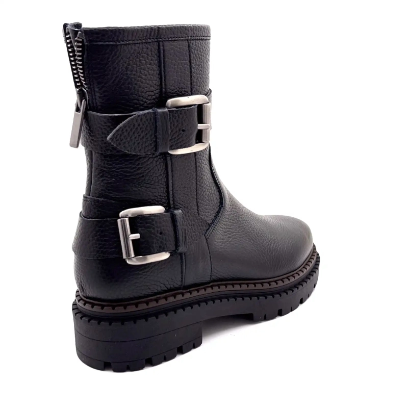 Ivoire 1842 Schwarzes Leder Ivoire Chaussures