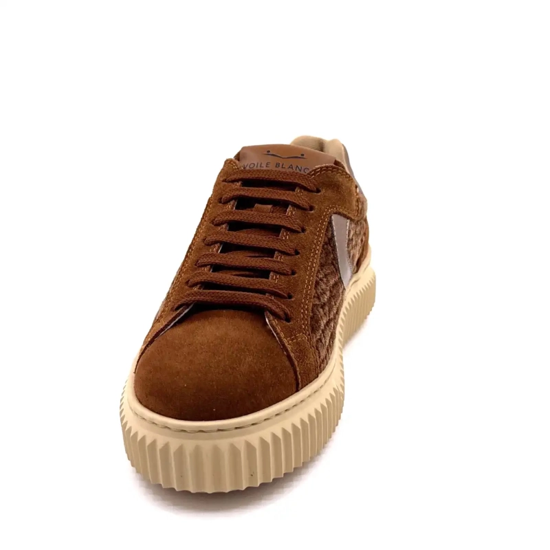 Voile Blanche 1D34 Pelle scamosciata e velluto Cammello Bronzo Ivoire Chaussures