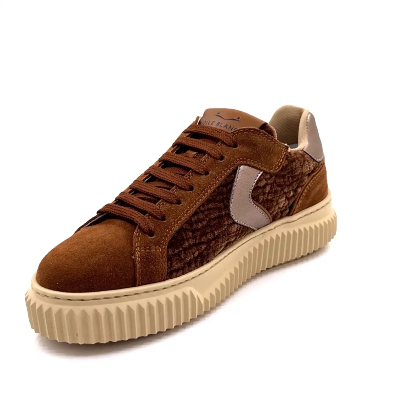 Voile Blanche 1D34 Suede & Velvet Camel Bronze Piele Ivoire Chaussures