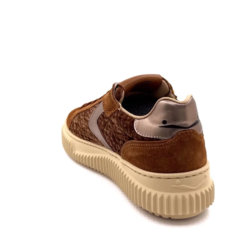 Voile Blanche 1D34 Ruskind & Velvet Camel Bronze Læder Ivoire Chaussures