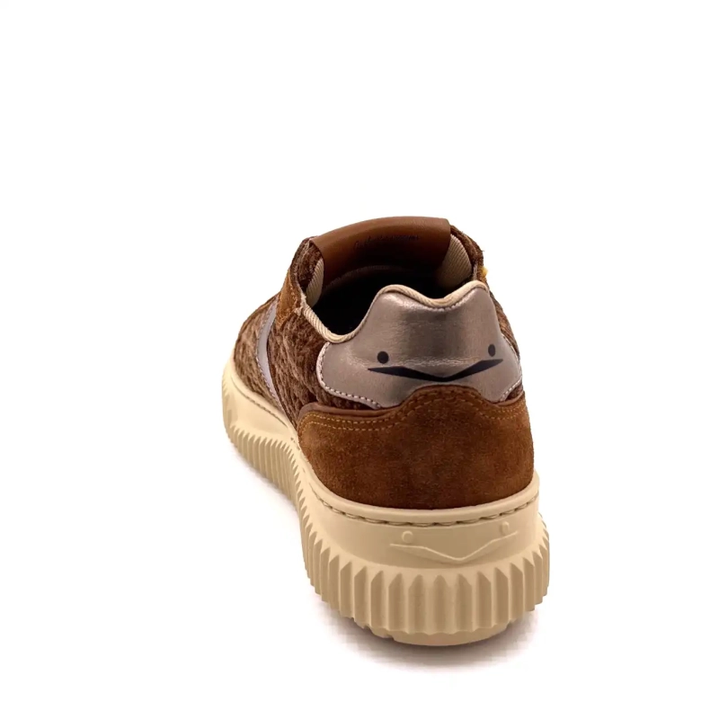 Voile Blanche 1D34 Pelle scamosciata e velluto Cammello Bronzo Ivoire Chaussures
