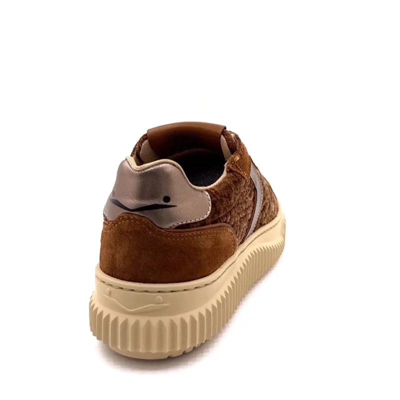 Voile Blanche 1D34 Zamsz i aksamitna skóra wielbłąda Brąz Ivoire Chaussures