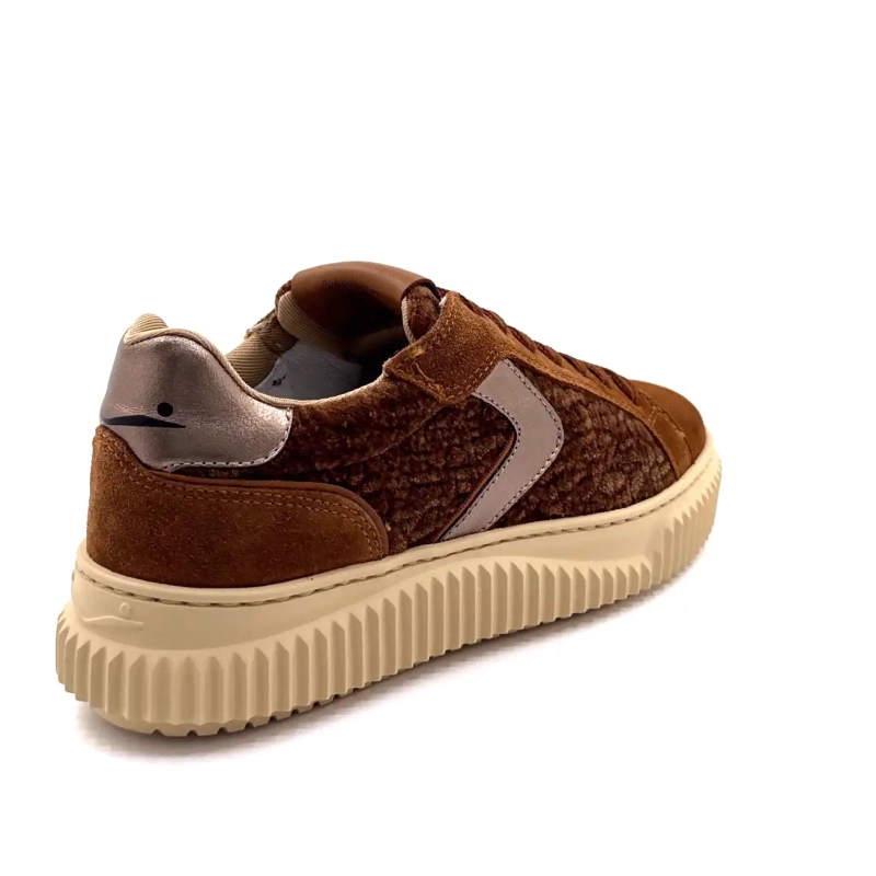 Voile Blanche 1D34 Suede & Velvet Camel Bronze Piele Ivoire Chaussures