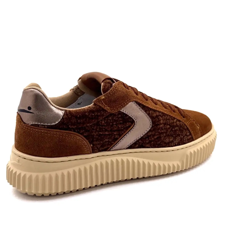 Voile Blanche 1D34 Zamsz i aksamitna skóra wielbłąda Brąz Ivoire Chaussures