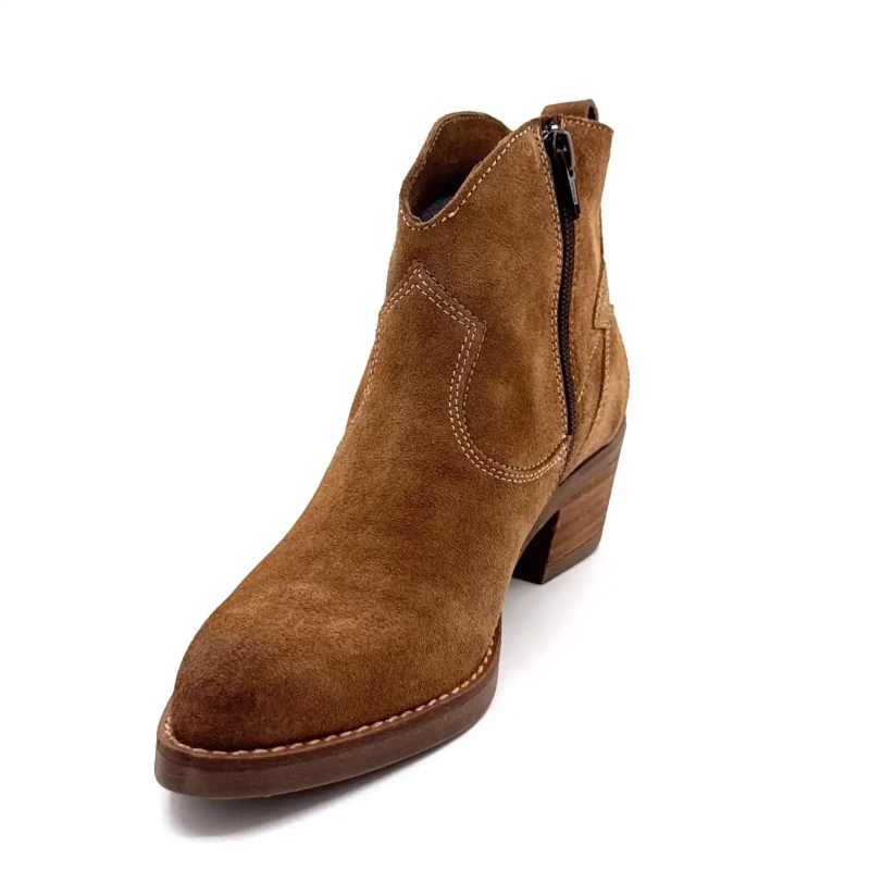 MKD April Daim Olio Etoile Doré Ivoire Chaussures