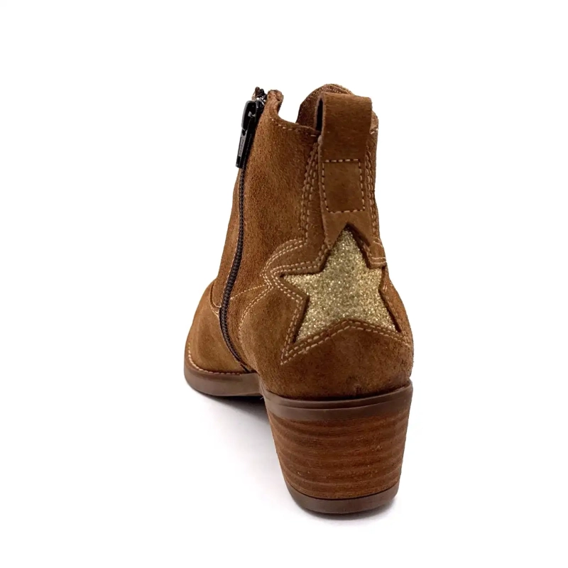 MKD aprile camoscio Olio Star Gold Ivoire Chaussures
