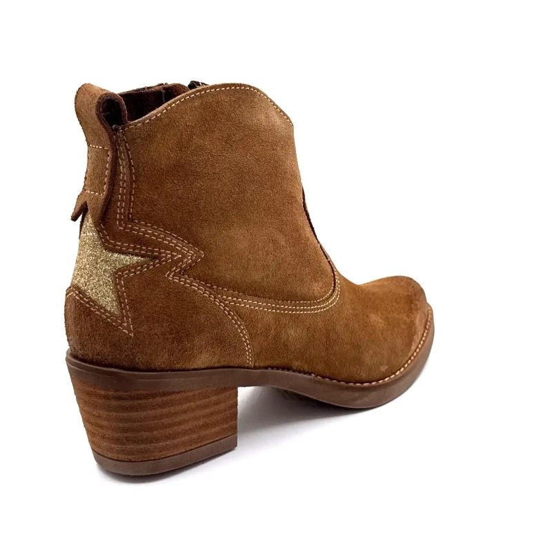 MKD April Wildleder Olio Star Gold Ivoire Chaussures