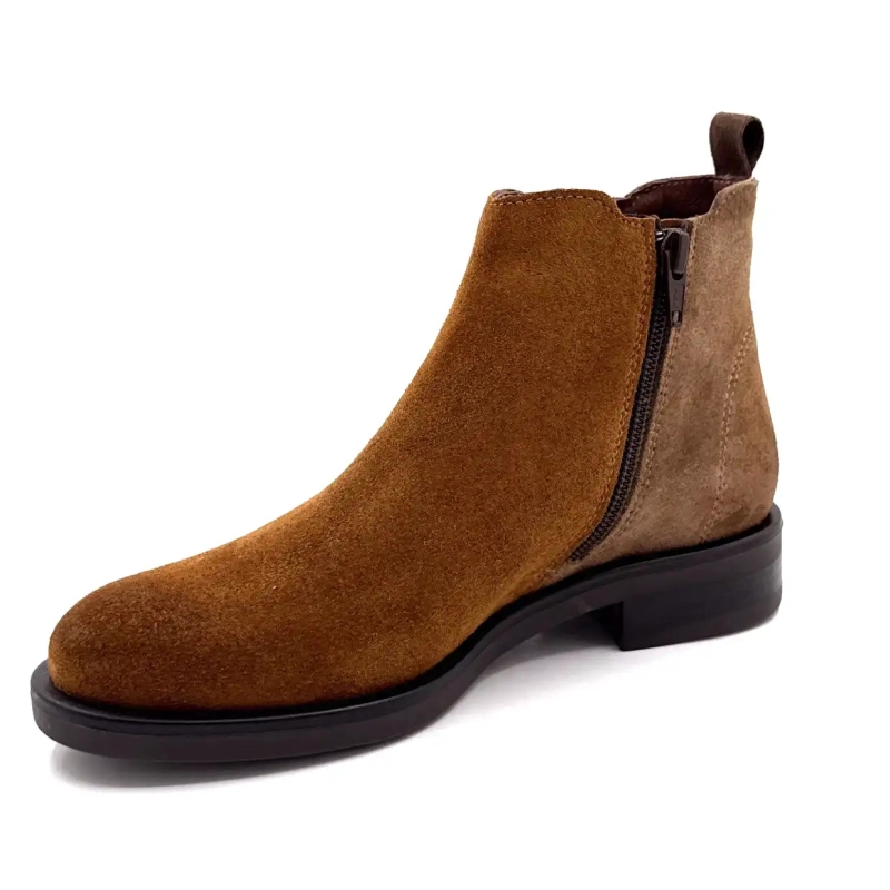 MKD Dao Glitter e Camurça Camelo e Taupe Ivoire Chaussures