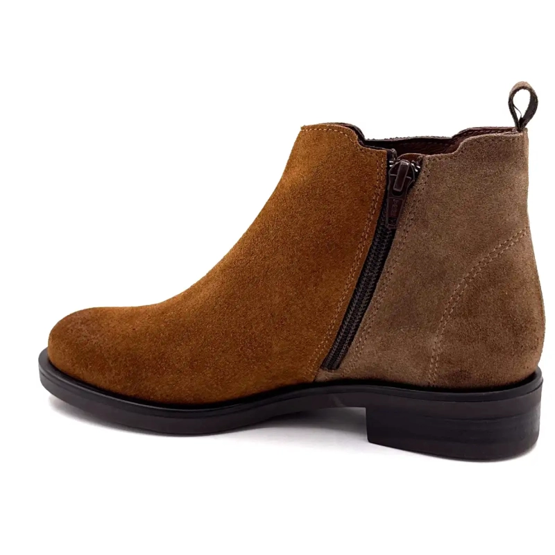 MKD Dao Glitzer & Wildleder Kamel & Taupe Ivoire Chaussures