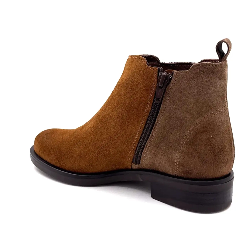 MKD Dao Γκλίτερ & Σουέτ Κάμελ & Ταουπ Ivoire Chaussures