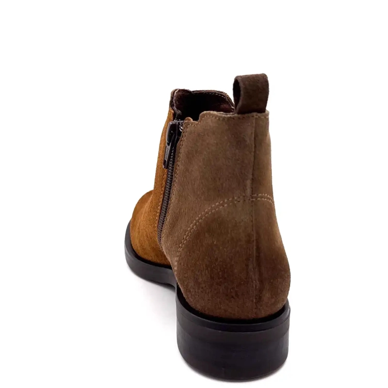 MKD Dao Glitter & Semsket skinn Kamel & Taupe Ivoire Chaussures