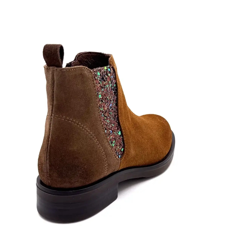 MKD Dao Glitter & Daim Camel & Taupe Ivoire Chaussures