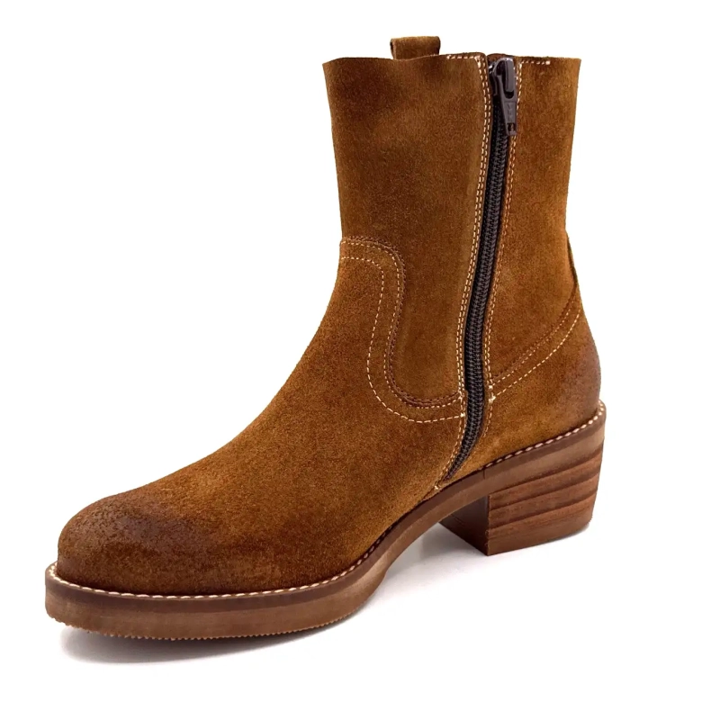 MKD Lazaro Zamsz Camel Ivoire Chaussures