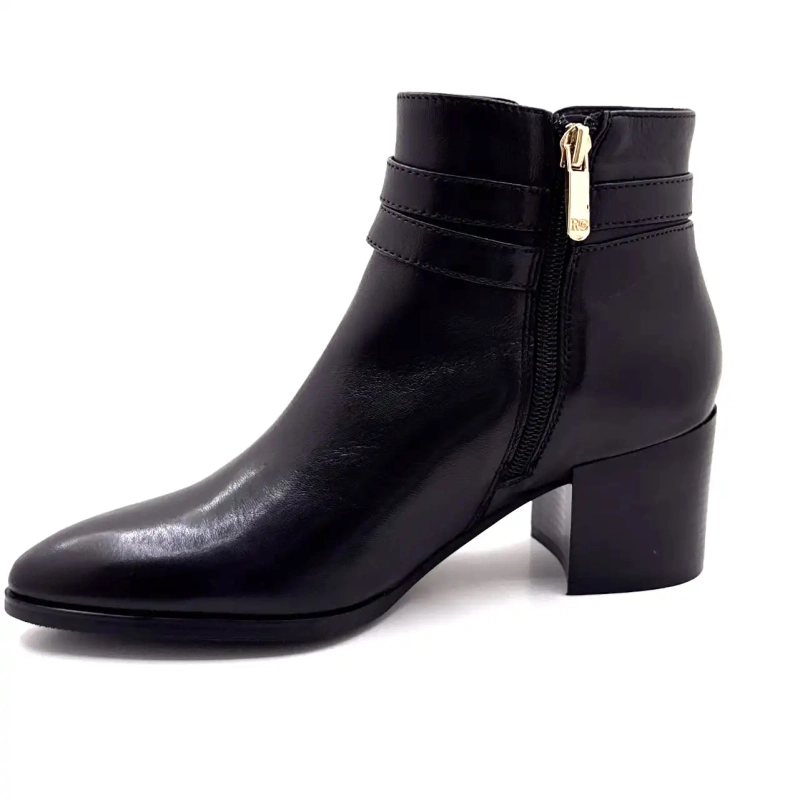 Regarde Le Ciel Taylor 45 Cuir Noir Ivoire Chaussures