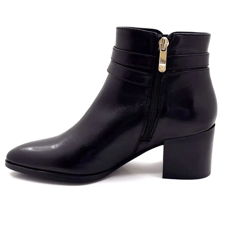 Regarde Le Ciel Taylor 45 Couro Preto Ivoire Chaussures