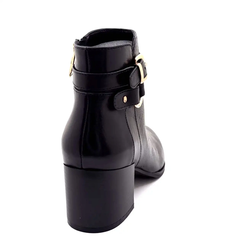 Regarde Le Ciel Taylor 45 Cuir Noir Ivoire Chaussures