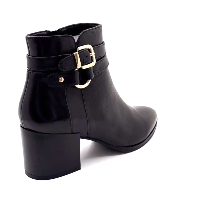 Regarde Le Ciel Taylor 45 Cuir Noir Ivoire Chaussures