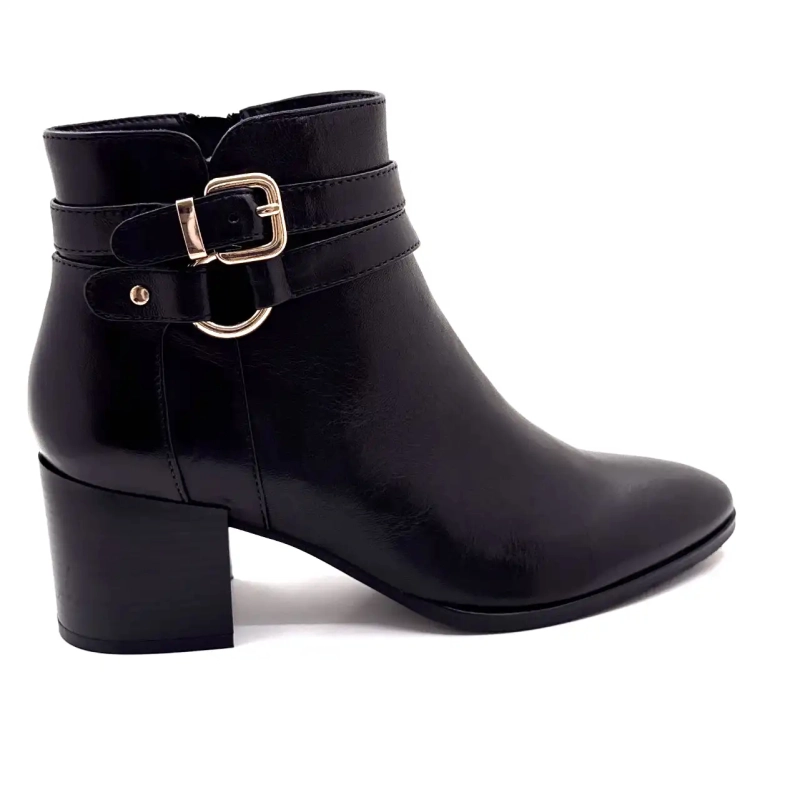 Regarde Le Ciel Taylor 45 Black Leather Ivoire Chaussures
