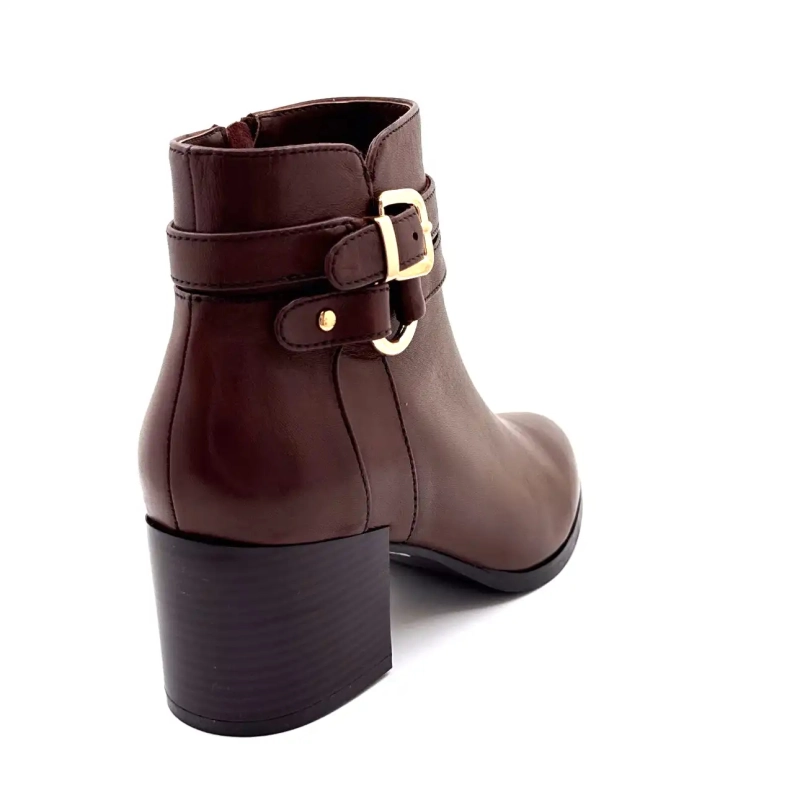 Regarde Le Ciel Taylor 45 brunt läder Ivoire Chaussures