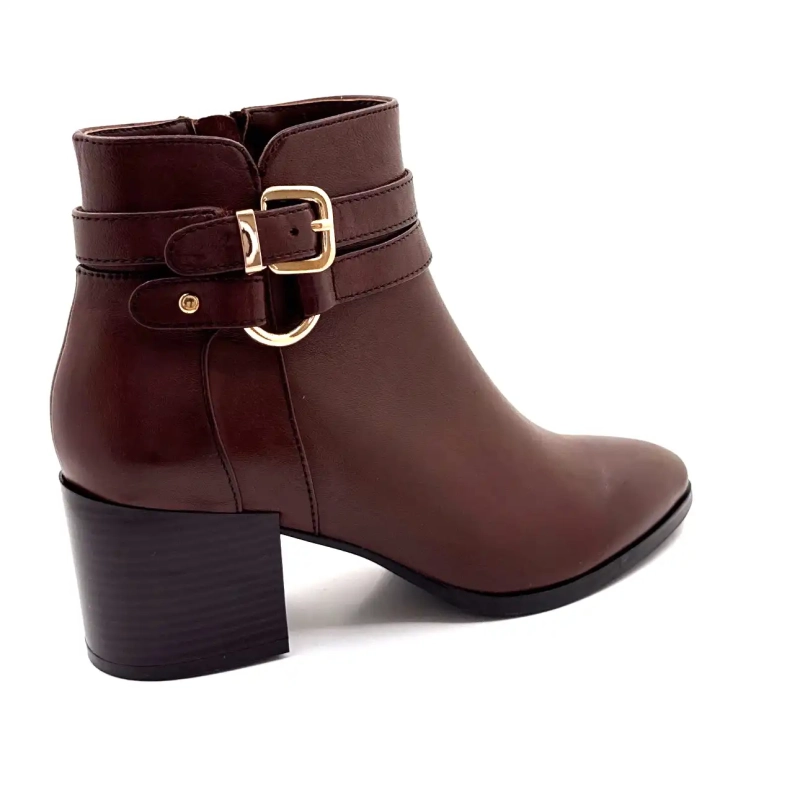 Regarde Le Ciel Taylor 45 brunt läder Ivoire Chaussures