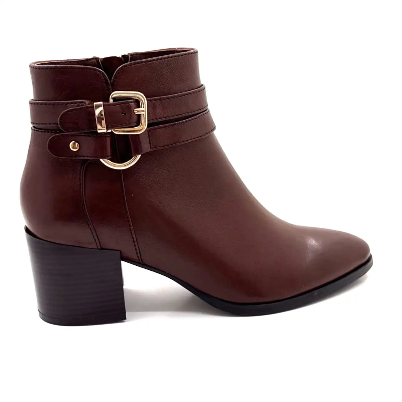 Regarde Le Ciel Taylor 45 brunt läder Ivoire Chaussures