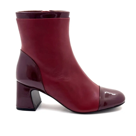 Regarde Le Ciel Mya 01 Bordeaux læder Ivoire Chaussures