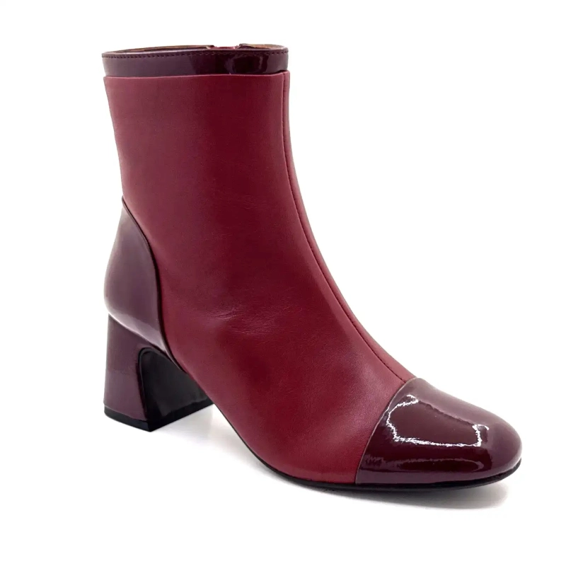 Regarde Le Ciel Mya 01 Cuir Bordeaux Ivoire Chaussures