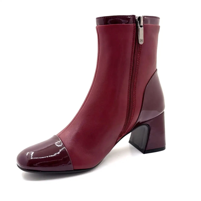 Regarde Le Ciel Mya 01 Bordeaux Leather Ivoire Chaussures