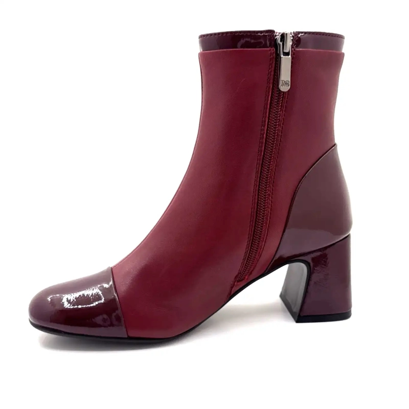 Regarde Le Ciel Mya 01 din piele Bordeaux Ivoire Chaussures