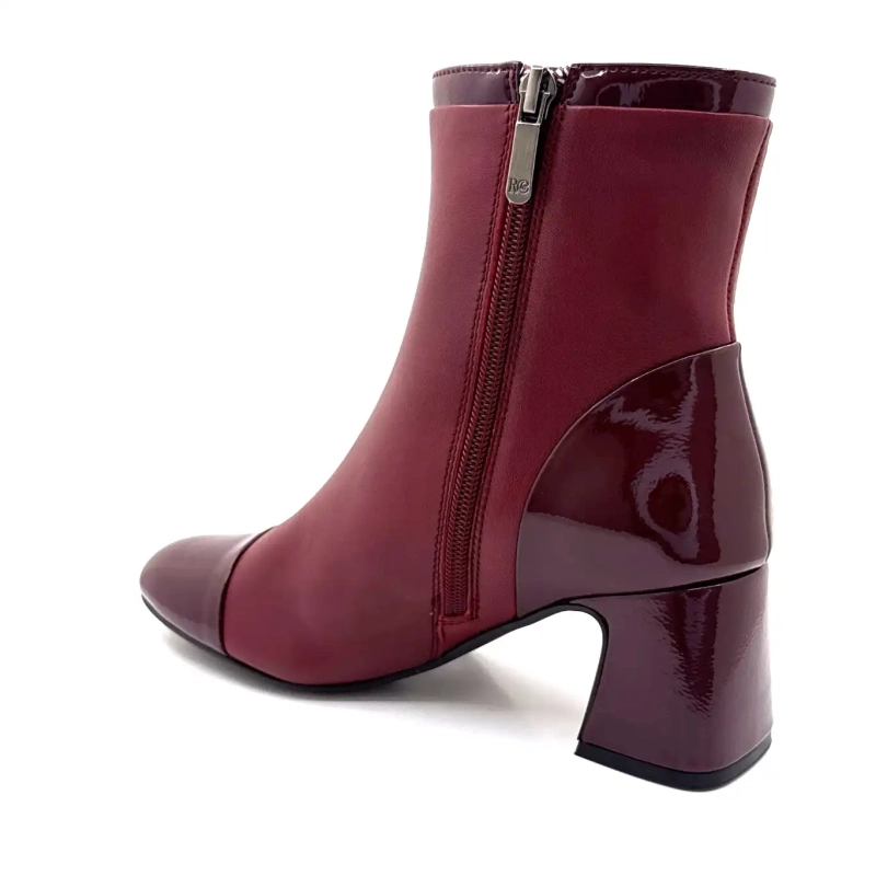 Regarde Le Ciel Mya 01 Bordeaux Leather Ivoire Chaussures
