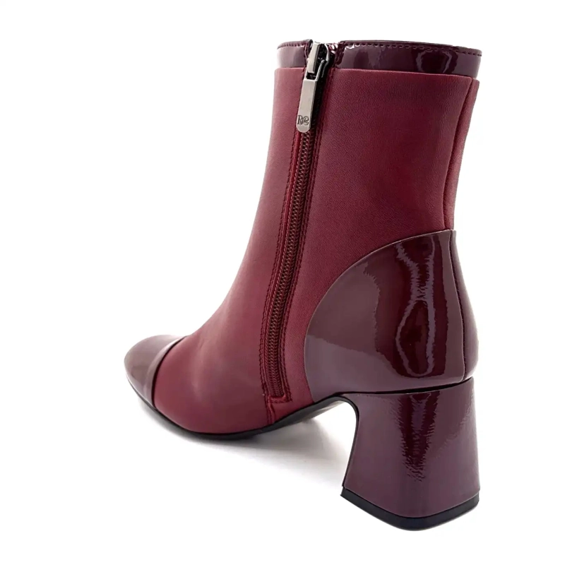 Regarde Le Ciel Mya 01 Cuir Bordeaux Ivoire Chaussures