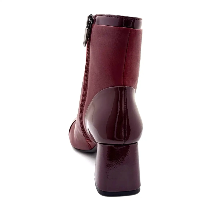 Regarde Le Ciel Mya 01 Bordeaux Leder an Ivoire Chaussures