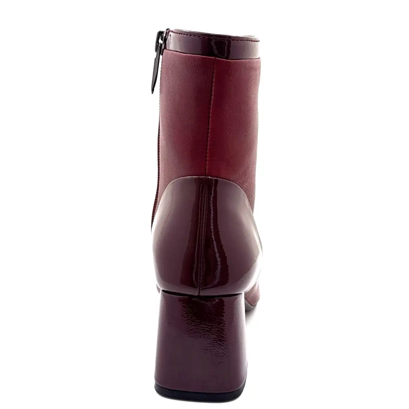 Regarde Le Ciel Mya 01 Bordeaux læder Ivoire Chaussures