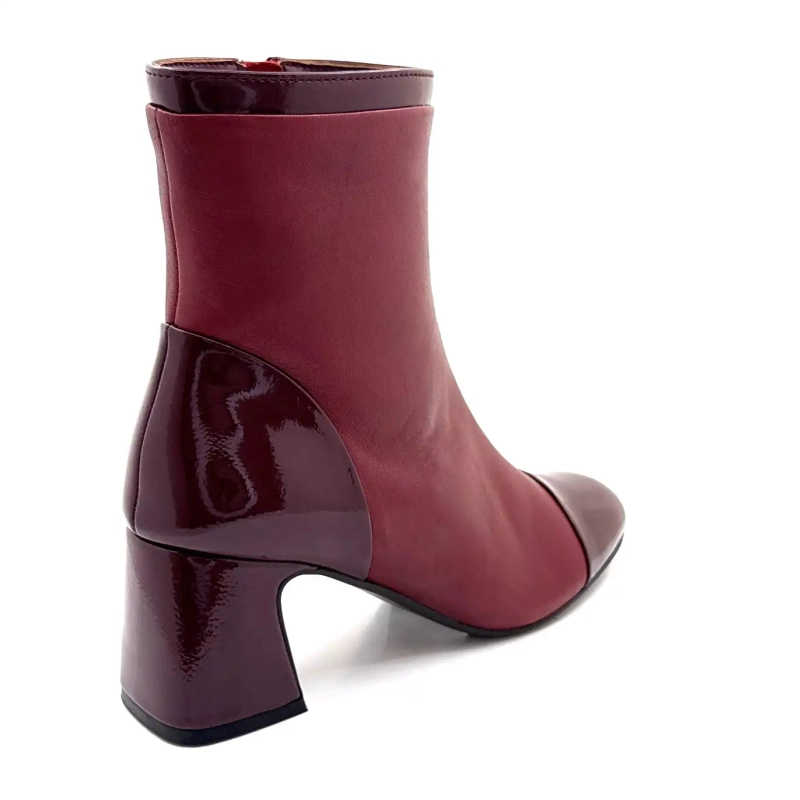 Regarde Le Ciel Mya 01 Bordeaux Couro Ivoire Chaussures