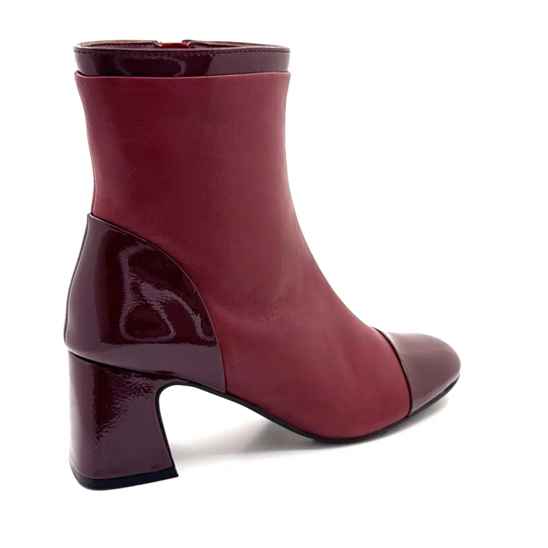 Regarde Le Ciel Mya 01 Bordeaux Leder an Ivoire Chaussures